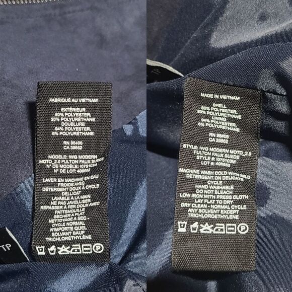 NWT|Theory Modern Moto 2.0 Fulton Navy Faux Suede Jacket - Picture 10 of 13